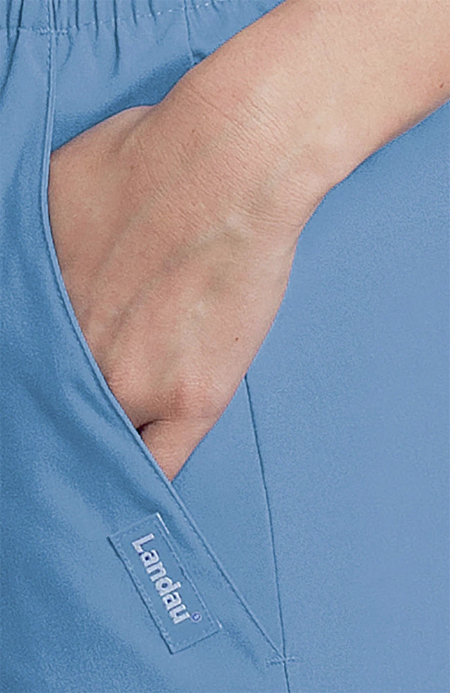 Landau Clearance Women's Eased Classic Fit With Elastic Waist Scrub Pants - Image 5