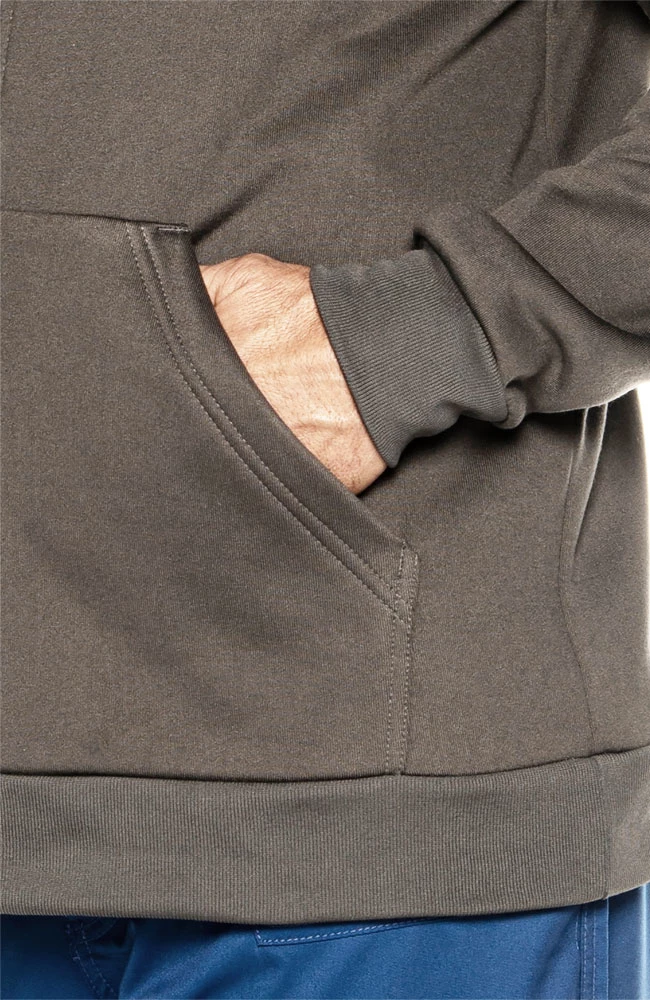 Urbane Men's Fleece Solid Scrub Jacket - Image 5