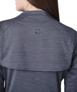 Medelita Women's Ionic Heathered Solid Scrub Jacket -Silverts-shop 5 md sj11709 650