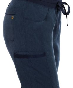 Maevn Uniforms Women's Contrast Drawstring Waistband Yoga Scrub Pant -Silverts-shop 5 mv 6901 650