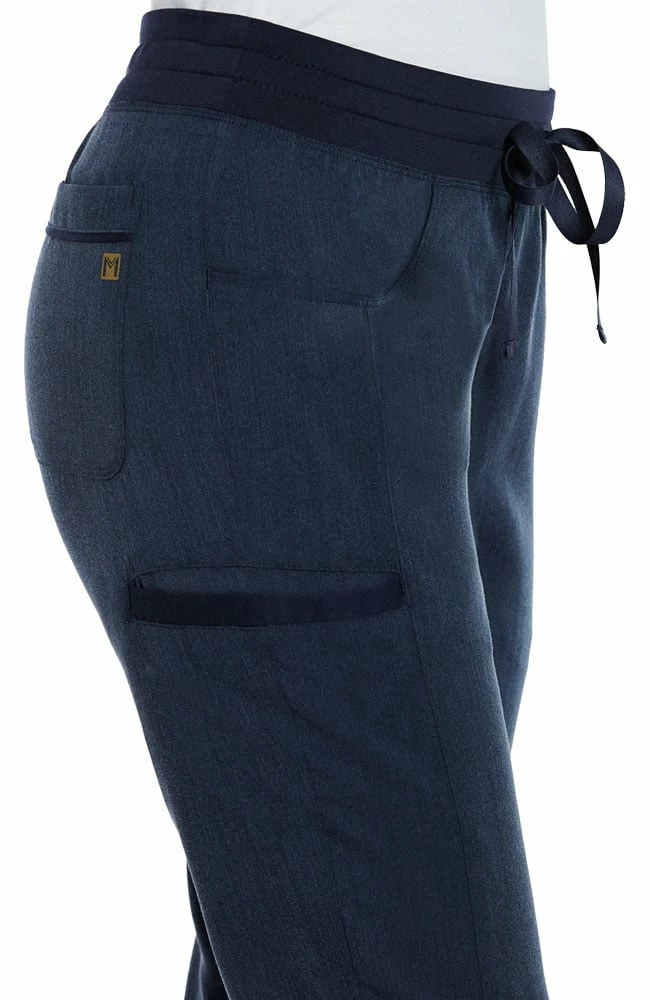 Maevn Uniforms Women's Contrast Drawstring Waistband Yoga Scrub Pant - Image 5