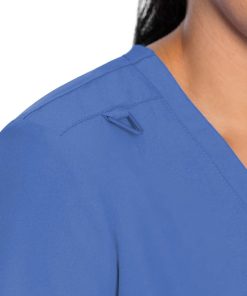 Med Couture Clearance Women's Knit Back Solid Scrub Top -Silverts-shop 5 pe 8478 clearance 650