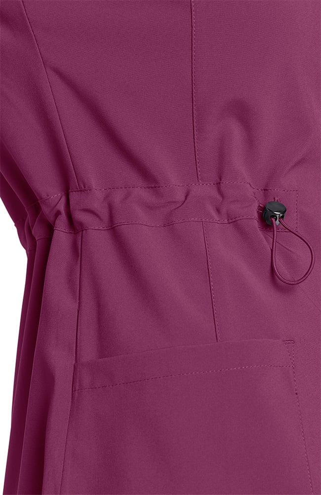 Women's Cinched Solid Scrub Top White Cross Women's Cinched Solid Scrub Top -Silverts-shop 5 wc 700 650