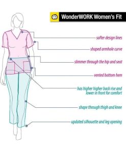 WonderWORK Clearance Women's V-Neck Solid Scrub Top 6 WonderWORK Clearance Women's V-Neck Solid Scrub Top -Silverts-shop 5 wk 101 clearance 650