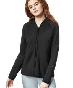 WonderFlex By Wonderwink Women's Fleece Solid Scrub Jacket 6 WonderFlex By Wonderwink Women's Fleece Solid Scrub Jacket -Silverts-shop 5 wk 8209 650
