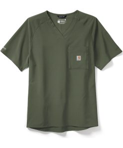 Carhartt Clearance Men's Raglan Solid Scrub Top -Silverts-shop 5 wk c16110 clearance 650
