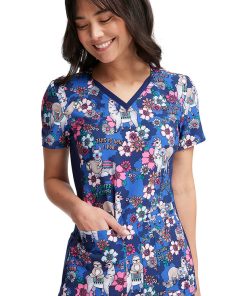 Cherokee Women's Happy Pals Print Scrub Top 7 Cherokee Women's Happy Pals Print Scrub Top -Silverts-shop 6 ck ck636 print 650