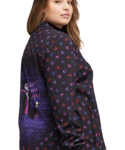 Heartsoul Women's Packable I Run This Castle Print Jacket -Silverts-shop 6 ck hs331 print 650