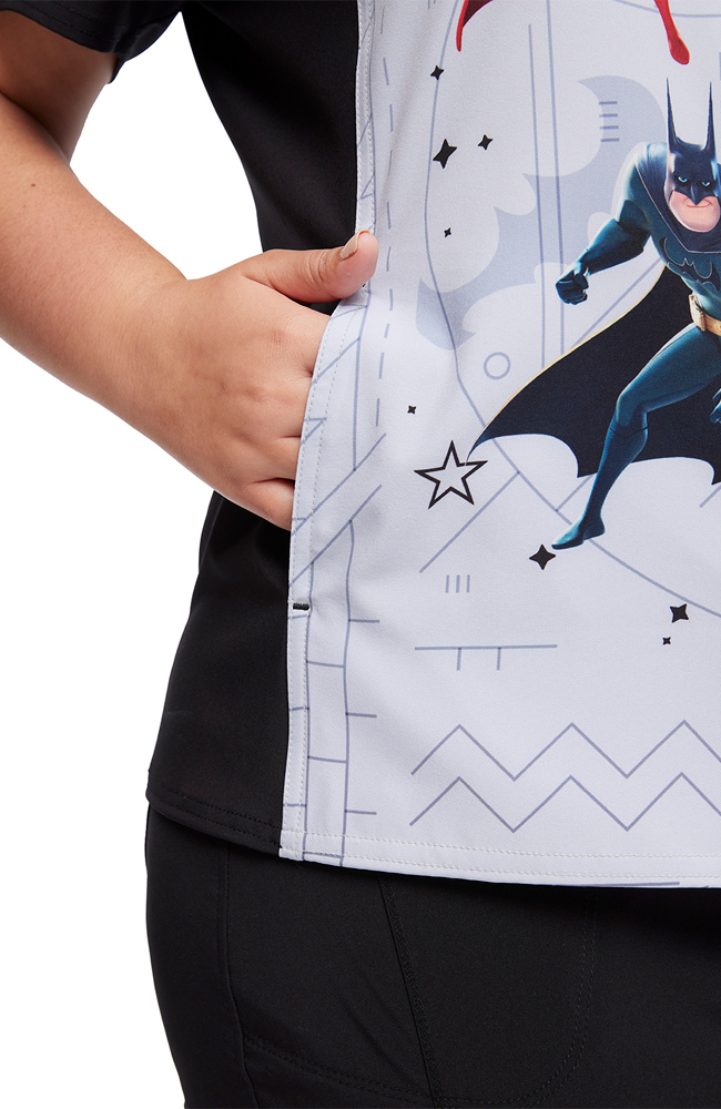 Women's Super-Pets Print Scrub Top Cherokee Women's Super-Pets Print Scrub Top -Silverts-shop 6 ck tf627 print 650