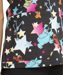 Cherokee Clearance Women's Stars Of Sesame Print Scrub Top 7 Cherokee Clearance Women's Stars Of Sesame Print Scrub Top -Silverts-shop 6 ck tf659 printclearance 650