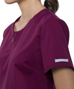 Cherokee Workwear Women's Crew Neck Solid Scrub Top -Silverts-shop 6 ck ww602 650