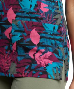 Dickies Women's V-Neck Falling Foliage Print Scrub Top -Silverts-shop 6 di dk717 print 650