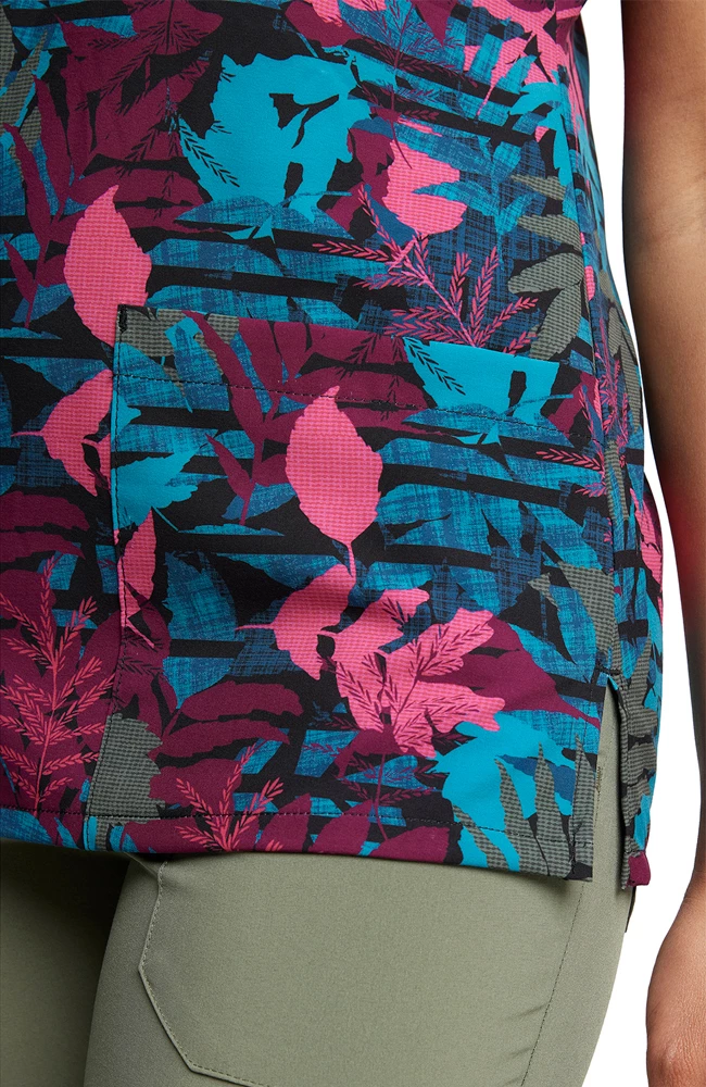 Dickies Women's V-Neck Falling Foliage Print Scrub Top - Image 6