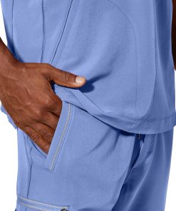 Healing Hands Men's Steven V-Neck Scrub Top 7 Healing Hands Men's Steven V-Neck Scrub Top -Silverts-shop 6 hh 2382 650