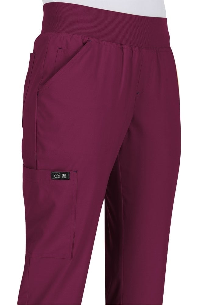 Women's Becca V-Neck Solid Scrub Top & Laurie Yoga Scrub Pant Set Koi Women's Becca V-Neck Solid Scrub Top & Laurie Yoga Scrub Pant Set -Silverts-shop 6 ko 18set 650