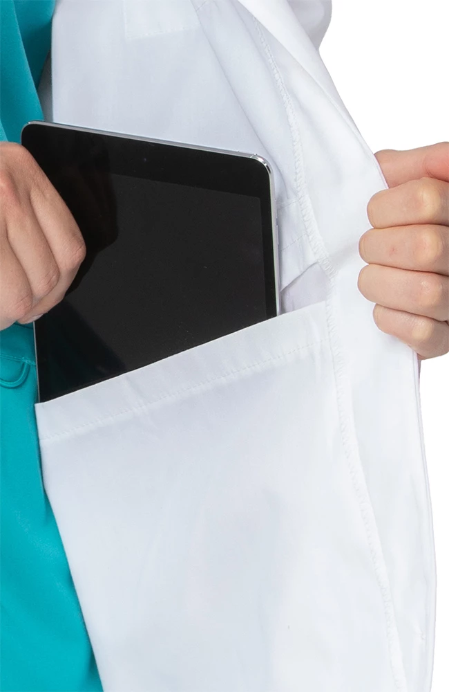 Landau Women's 37" Lab Coat With Tablet Pocket - Image 6