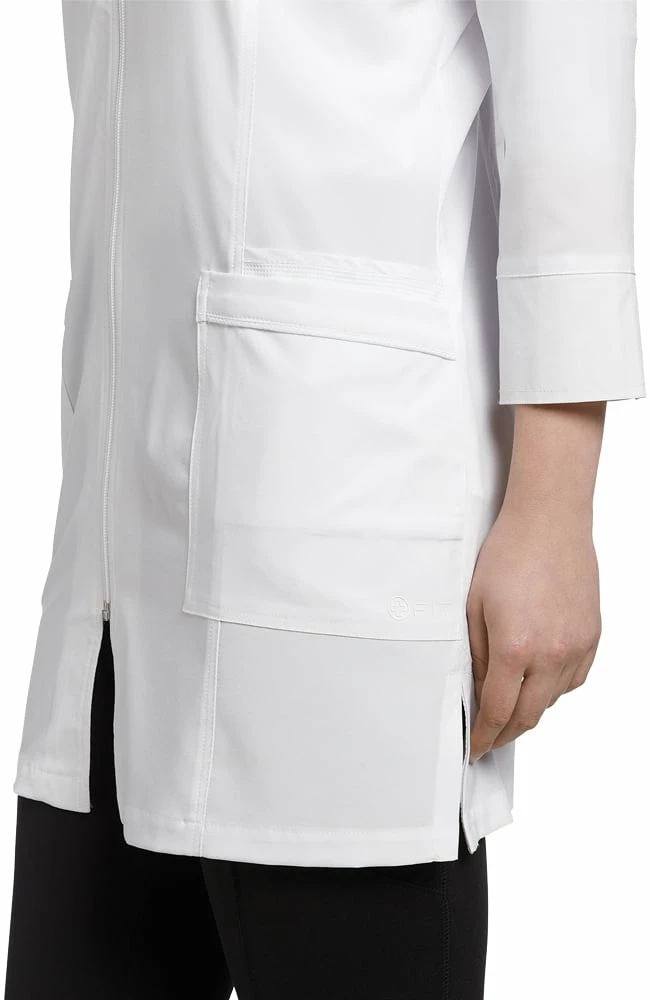 White Cross Women's Zip Front 32" Lab Coat - Image 6