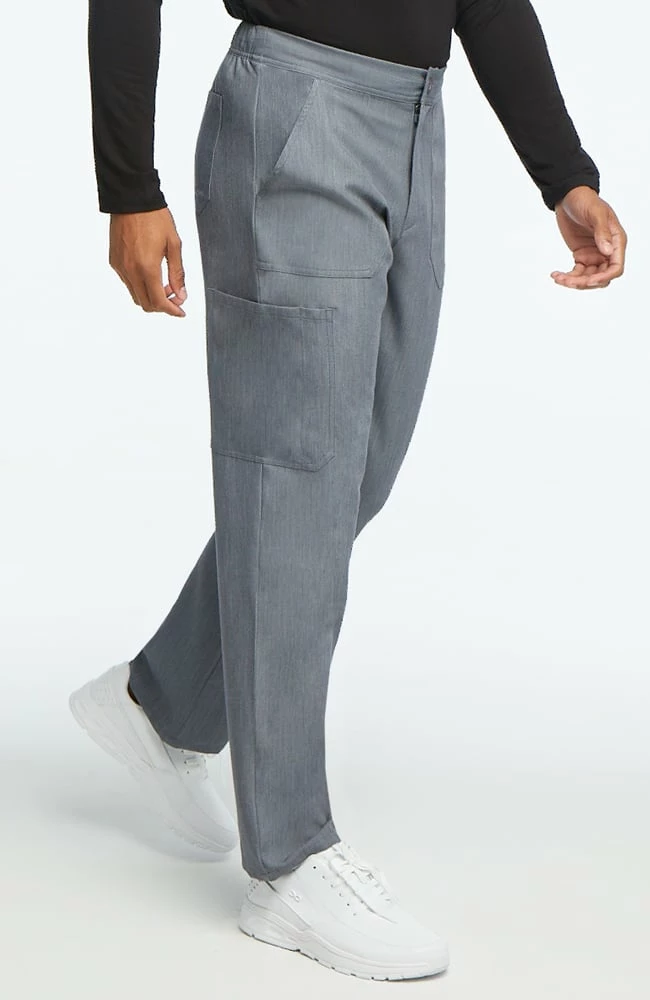 AllHeart Clearance Men's Solid Scrub Top & Cargo Scrub Pant Set - Image 7