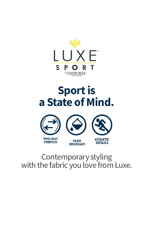 Cherokee Clearance Women's Mock Wrap Solid Scrub Top - Image 5