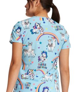 Cherokee Women's Rainbow Mamas Print Scrub Top 8 Cherokee Women's Rainbow Mamas Print Scrub Top -Silverts-shop 7 ck ck637 print 650