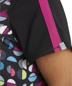 Cherokee Clearance Women's Geo Nouveau Print Scrub Top -Silverts-shop 7 ck ck645 printclearance 650