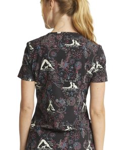 Cherokee Clearance Women's Dog Is My Zen Print Scrub Top -Silverts-shop 7 ck ck678 printclearance 650