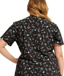 Cherokee Women's Inquiring Minds Print Scrub Top 15 Cherokee Women's Inquiring Minds Print Scrub Top -Silverts-shop 7 ck tf659 print 650