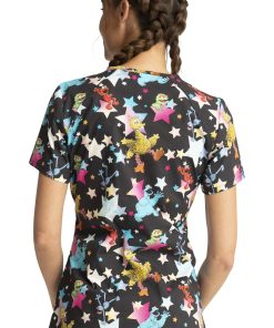 Cherokee Clearance Women's Stars Of Sesame Print Scrub Top 8 Cherokee Clearance Women's Stars Of Sesame Print Scrub Top -Silverts-shop 7 ck tf659 printclearance 650