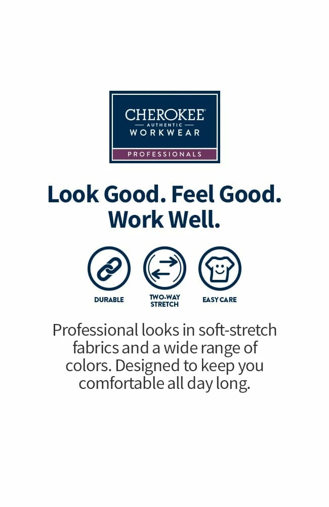 Cherokee Workwear Clearance Women's Maternity Soft Knit Waistband Scrub Pant - Image 5