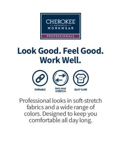 Cherokee Workwear Clearance Women's Maternity Mock Wrap Soft Knit Panel Solid Scrub Top -Silverts-shop 7 ck ww685 clearance 650