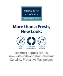 Cherokee Workwear Women's Mock Wrap Solid Scrub Top 5 Cherokee Workwear Women's Mock Wrap Solid Scrub Top -Silverts-shop 7 ck ww775ab 650