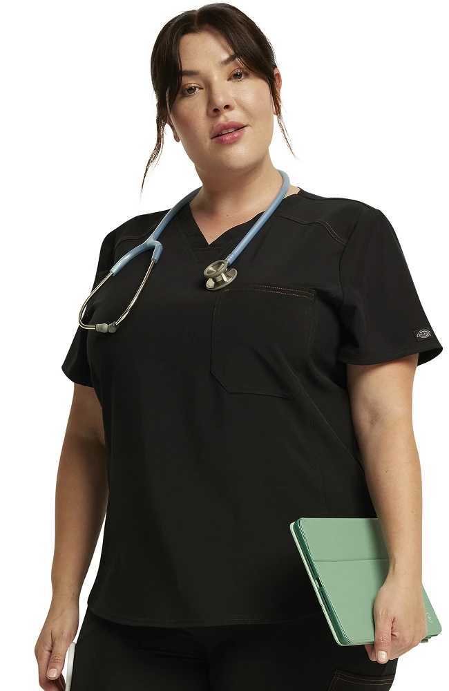 Dickies Women's Tuckable V-Neck Scrub Top - Image 7