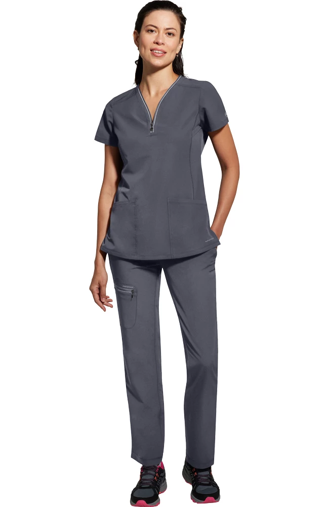 Healing Hands Women's Sonia Zip Y-Neck Scrub Top - Image 7