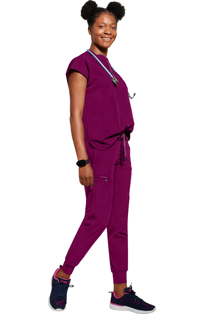 Women's Naya Jogger Scrub Pant Healing Hands Women's Naya Jogger Scrub Pant -Silverts-shop 7 hh 9156 650