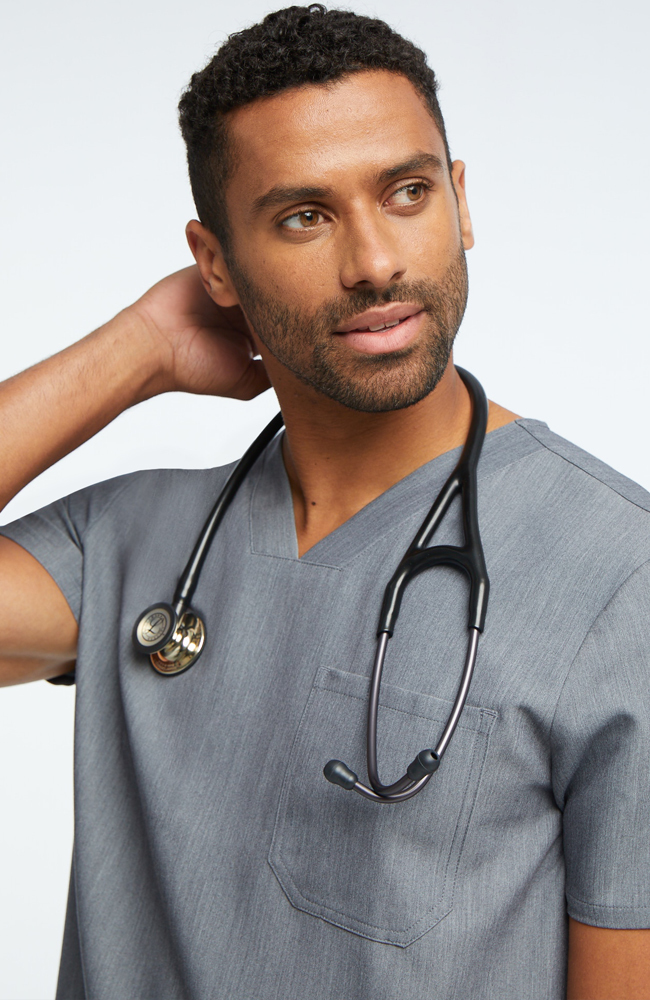 Clearance Men's Solid Scrub Top & Cargo Scrub Pant Set AllHeart Clearance Men's Solid Scrub Top & Cargo Scrub Pant Set -Silverts-shop 8 ah lsset1 clearance 650