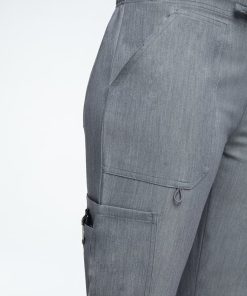 AllHeart Clearance Women's Mock Wrap Solid Scrub Top & Cargo Scrub Pant Set -Silverts-shop 8 ah lsset9 clearance 650